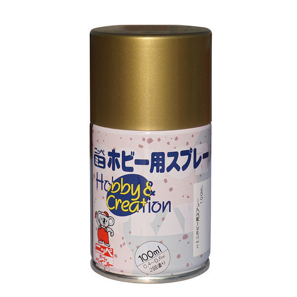 ニッペホームプロダクツ ミニホビースプレー 100ml ゴールドメタリック 4976124413810 1セット（6本入）（直送品）