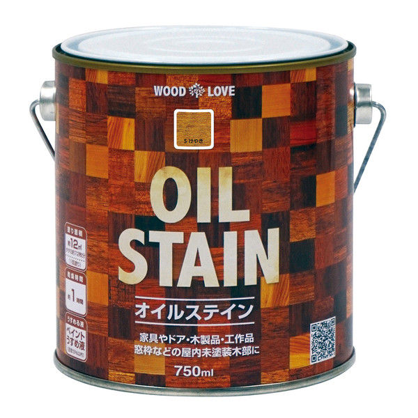 ニッペホームプロダクツ WOOD LOVE オイルステイン 750ml ケヤキ 4976124517211 1セット（6個入）（直送品）