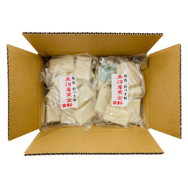 田中米穀 魚沼黄金もち(切餅)600g 2個入 701043-3 1箱（600g 2個入）（直送品）