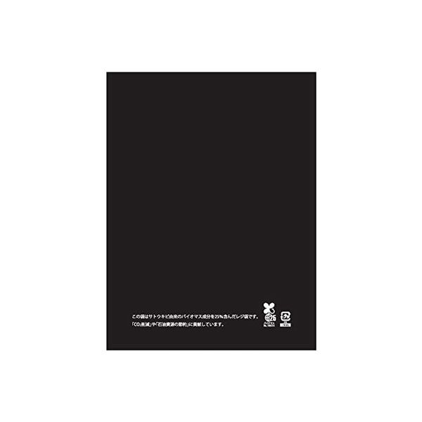 梱包クラブ バイオマス平袋黒無地(コミック・CD用) 幅185×縦245mm 7695 ZAP 1箱(4000枚入)（直送品）