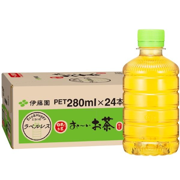 伊藤園 ラベルレス おーいお茶 緑茶 280ml 1箱（24本入）