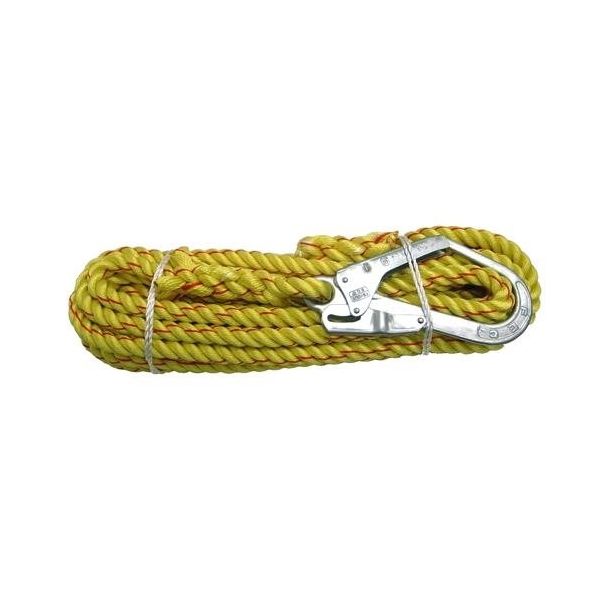 エスコ（esco） 16mmx15m 親綱ロープ（垂直用） 1本 EA998MB-15（直送品）