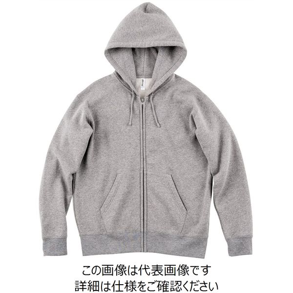 トムス 10.0オンスドライ裏フリースジップパーカー 杢グレー M