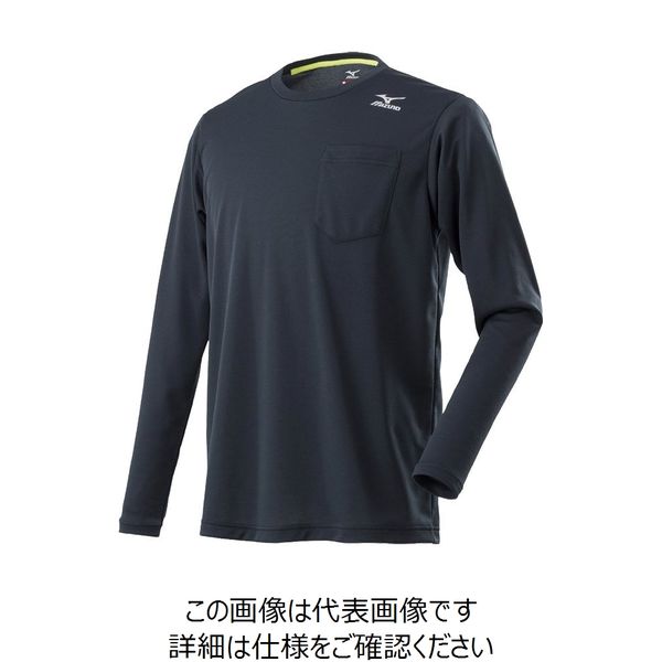ミズノ（MIZUNO） ブレスサーモシャツ長袖 ブラックM 1セット（2着） WT-24-1BK（直送品）