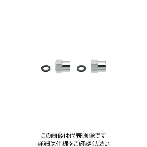 カクダイ フレキパイプ用フクロナット(ガイドつき・16.8用) 0672B-13 1セット(5個)（直送品）