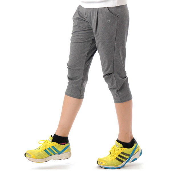 ジーフィット(G-FIT) エアSTRETCH ルーズフィットカプリ フィットネスウェア M ＨＥＡＴＨＥＲ　Ｄ．ＧＹ GFL979S 1個（直送品）