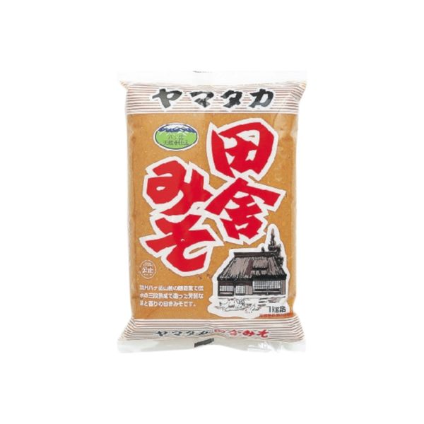 山高味噌 田舎みそ 1Kg x12 2072614 1箱(12入)（直送品）