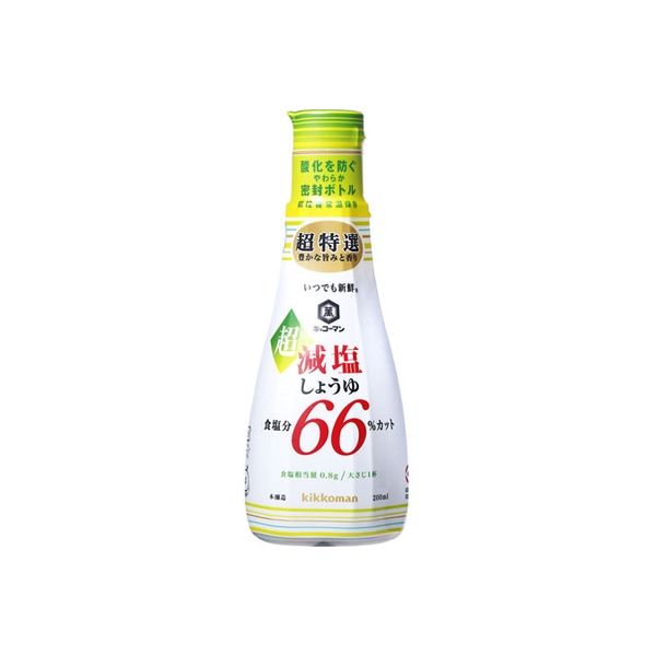 キッコーマン食品 キッコーマン 新鮮 超減塩 食塩分６６％カット 200ml x6 2113549 1箱(6入)（直送品）