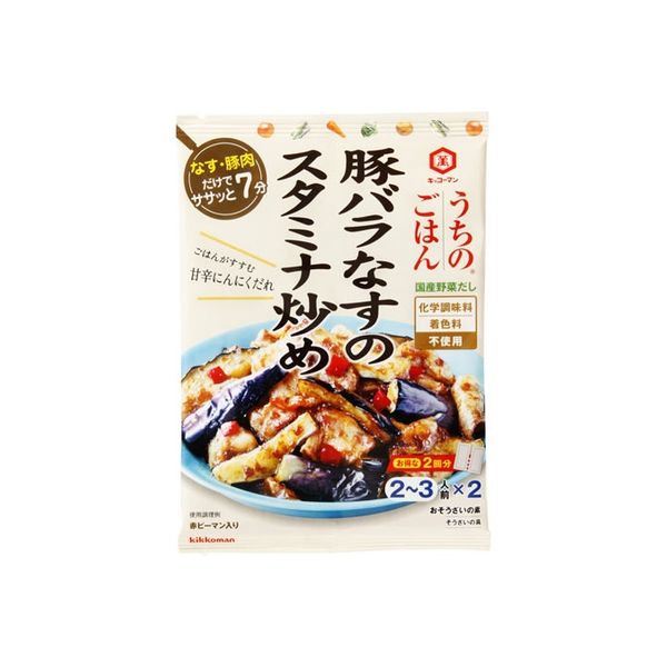 キッコーマン食品 キッコーマン うちのごはん 豚バラなすのスタミナ炒め 84g x10 2913003 1箱(10入)（直送品）