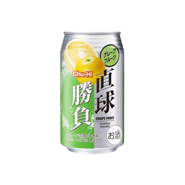 合同酒精 直球勝負 グレープフルーツ 缶 350ML x24 7919253 1箱(24入)（直送品）