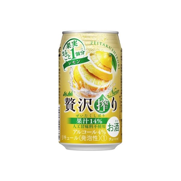 アサヒビール アサヒ 贅沢搾り レモン 缶 350ml x24 8001834 1箱(24入