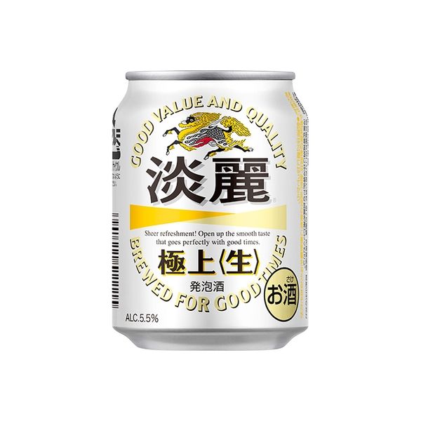 キリンビール 麒麟　淡麗極上＜生＞　６缶紙パック　250ML　×24 8114036 1箱(24入)（直送品）