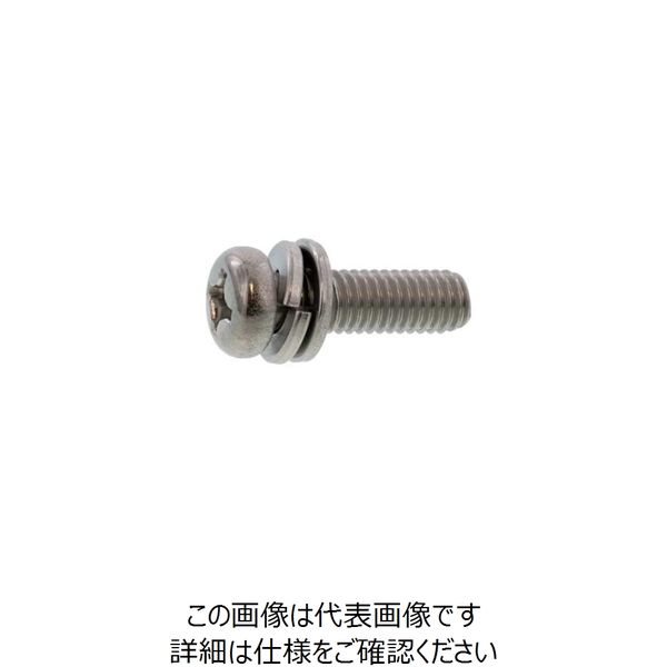サンコーインダストリー クロニッケル 黄銅（+）ナベ I＝4（SW+ISO小形W組込） 4 X 8 100100140040008021（直送品）