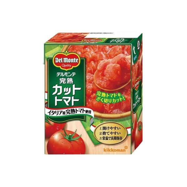 キッコーマン食品 完熟カットトマト(紙パック) 388G×5PC（直送品）