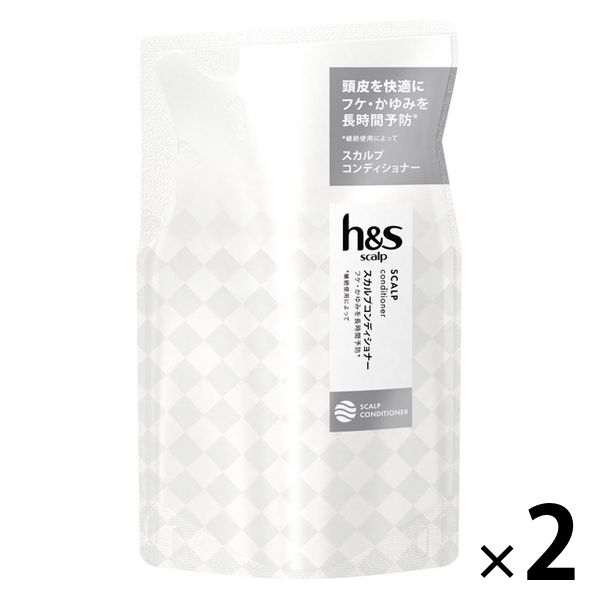 h&s scalp（エイチアンドエス）スカルプコンディショナー フケ・かゆみ 詰め替え 300g 2個 メンズ P&G