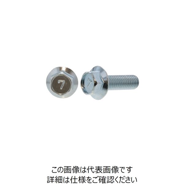 ファスニング J 3カーB 鋼 7マーク付きフランジボルト（2種）（セレート無） 6 X 15 C00017000060015004（直送品） 16,377円