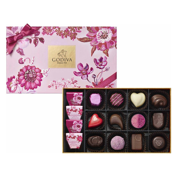 三越伊勢丹 ゴディバ 〈GODIVA〉ときめく心 アソートメント 1箱（16粒入）　紙袋付