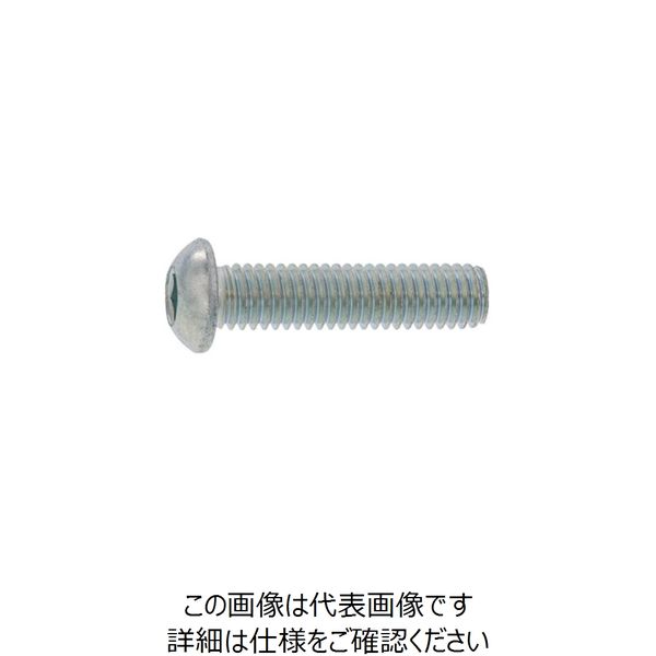 SUNCO 三価ホワイト ボタンCAP（日産ネジ JIS B1174 12×30 （100本入