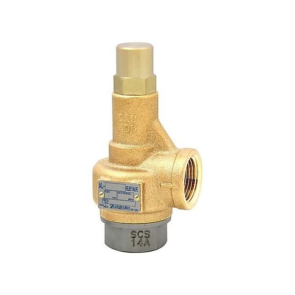 ヨシタケ 安全弁(ALー150T) 0.36Mpa AL-150T-N C 25A 1個 60-6844-45（直送品）