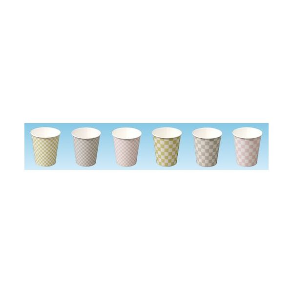 大黒工業 大黒 紙カップ 7oz Ichimatsu 6403459 1組(50個) 236-5065（直送品）