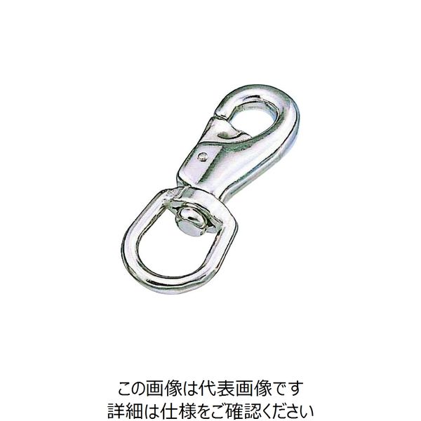 水本機械製作所 水本 ステンレス スイベルスナップ強力タイプ 長さ113mm B-824 1個 205-0363（直送品）