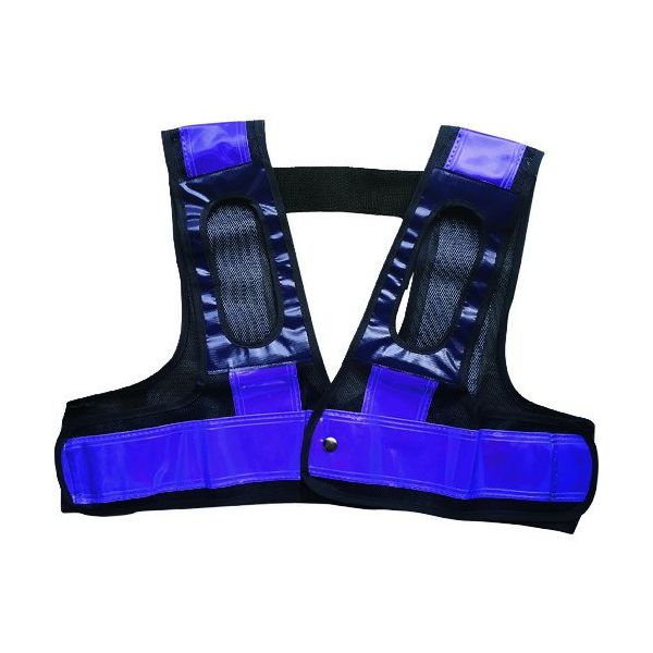 ミズケイ フルハーネス用安全ベスト「装着できるんです」<紺/紫> 5941109 1枚 226-6736（直送品）