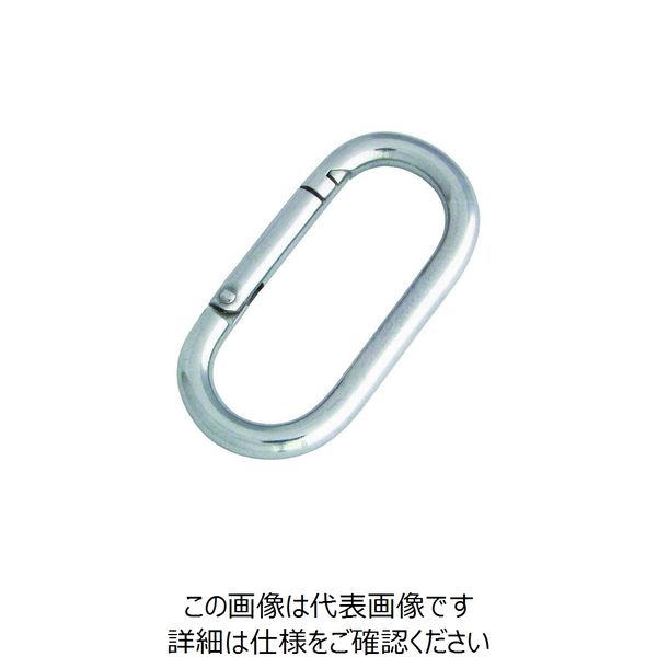 水本機械製作所 水本 ステンレス プチカラビナ(スタンダード型) 線径4mm 長さ38mm B-1256 1個 849-0767（直送品）