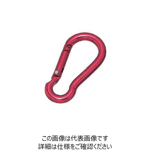 水本機械製作所 水本 アルミスナップフック（アルマイト付） レッド 線径6mm 長さ62mm ALB-6R 1個 849-0571（直送品）