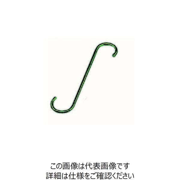 水本機械製作所 水本 ファンシーSフックストレート（グリーン） 全長400mm ALS-400GR 1個 849-0626（直送品）