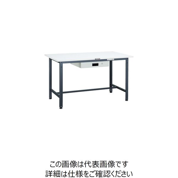 トラスコ中山 TRUSCO AE型作業台 900X750XH740 薄型1段引出付 DG色 AE-0975UDK1 DG 1台（直送品）