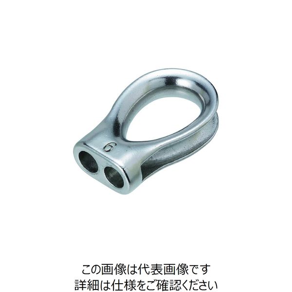 水本機械製作所 水本 ステンレス ロープシンブル 使用ロープ径9mm B-2451 1個 205-0272（直送品）