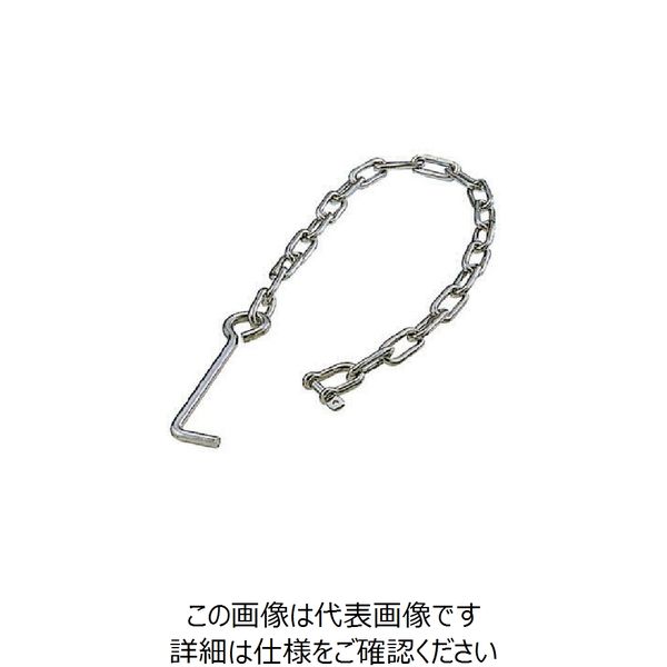 水本機械製作所 水本 ステンレス アンカー付チェーン チェーン長500mm (1袋入) AC-5 1袋 849-0237（直送品）