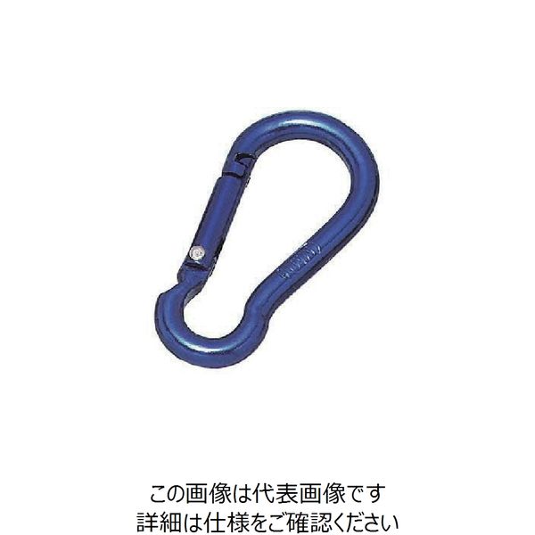 水本機械製作所 水本 アルミスナップフック（アルマイト付） ブルー 線径5mm 長さ51mm ALB-5B 1個 849-0559（直送品）