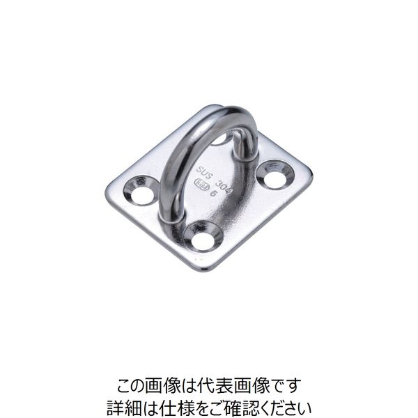 水本機械製作所 水本 ステンレス アイプレート 30mm×34mm A-039 1個 776-4928（直送品）