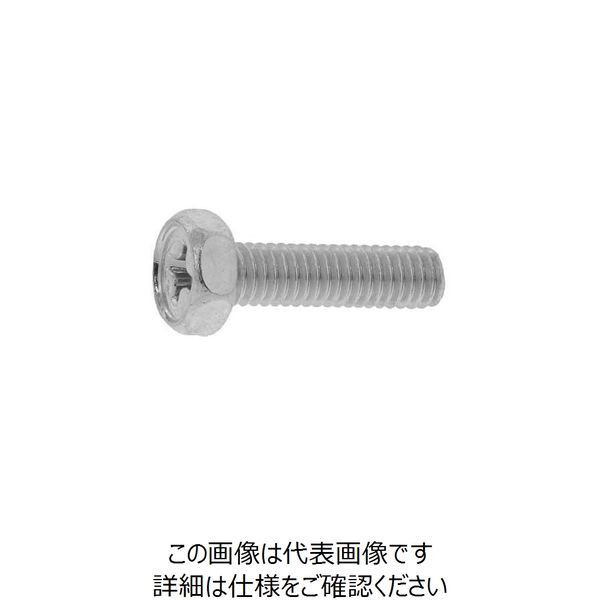SUNCO 三価ホワイト(+)アプセット小ネジ 6×6 (600本入) 00-00-000A-0060X0060-03 1箱(600本)（直送品）