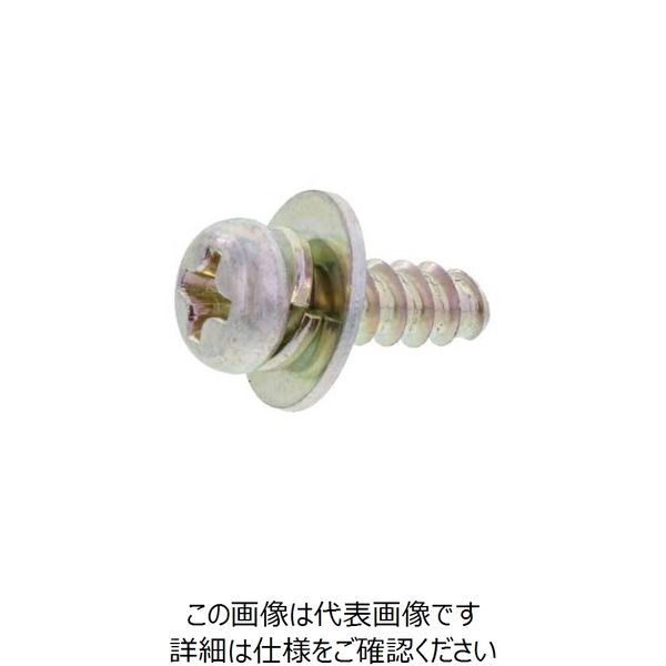 SUNCO 三価ホワイト BタイプナベP=3 3×12 (1600本入) 30-00-8003-0030-0120-03 1箱(1600本)（直送品）