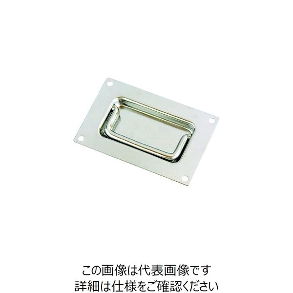 水本機械製作所 水本 ステンレス トランク取手 122mm×78mm B-1918 1個 162-9615（直送品）