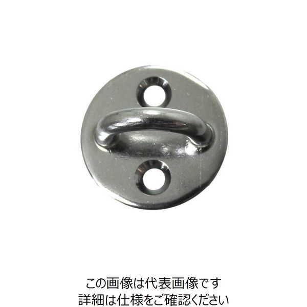 ニッサチェイン ステンレス丸型アイプレート 6mm B-1935 1セット(5個) 128-0232（直送品）