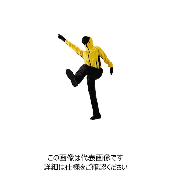 川西工業 川西 ストレッチレインスーツ イエロー Mサイズ 3522Y-M 1着 148-0604（直送品）