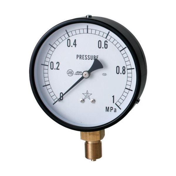 右下精器製造 右下 圧力計 AVT3/8×75×0.1MPa G311-211-V-0.1MPA 1個 838-3463（直送品）