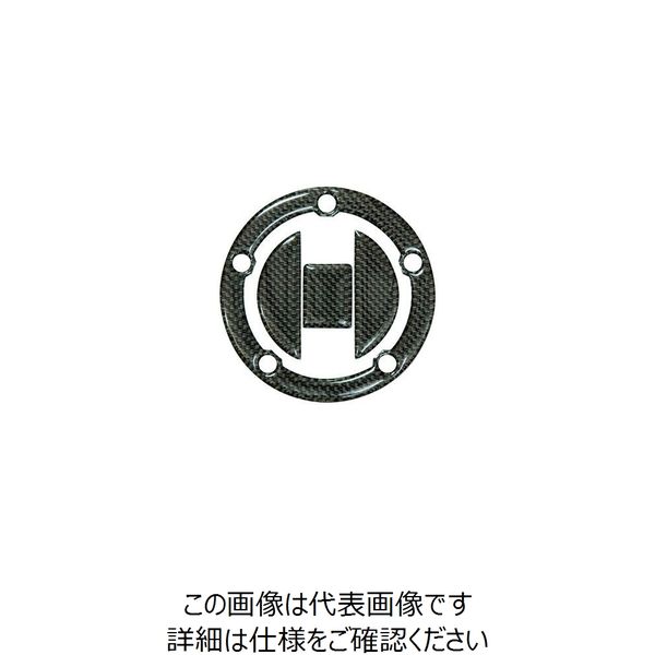 ジャパンオートプレス カーボン・タンクキャップカバー 4ピース SUZUKI-5穴 DCT33/3 1PC（直送品）
