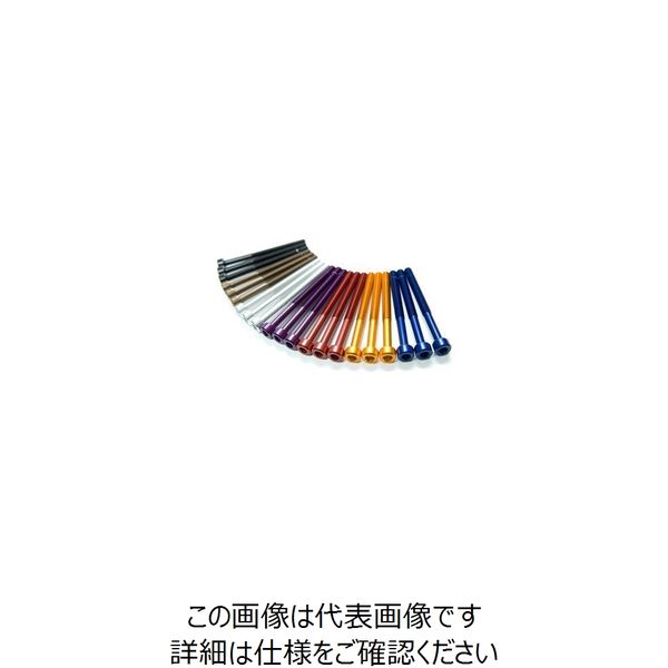 ジャパンオートプレス キャップボルトM5x15mmx2 レッド DB5015R 1セット(2PC)（直送品）