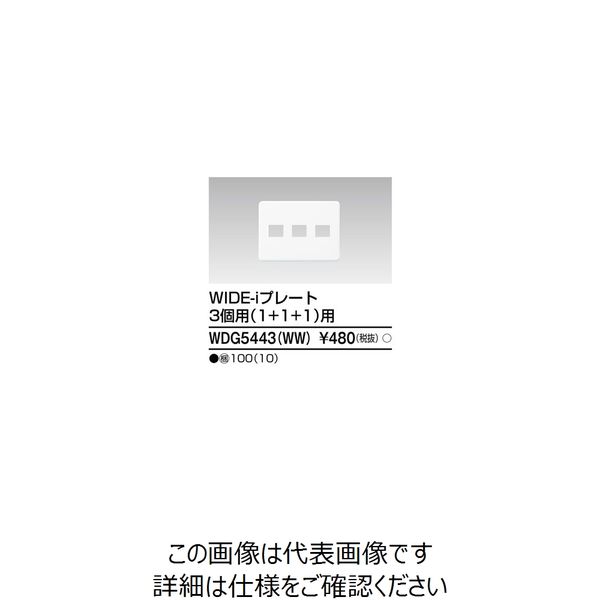 東芝ライテック ワイドアイ配線器具 WDG5443(WW) 1個（直送品）