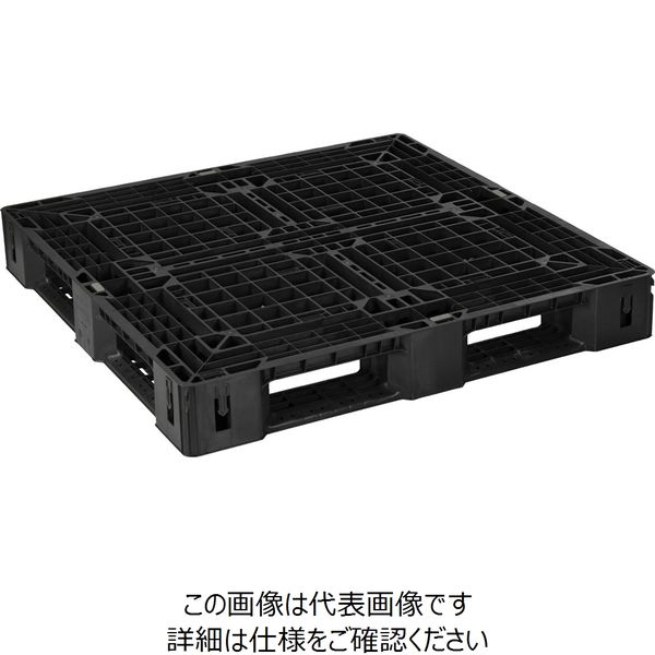 日本プラパレット 輸出梱包用パレット EXA-1111-150H ブラツク 1P（直送品）