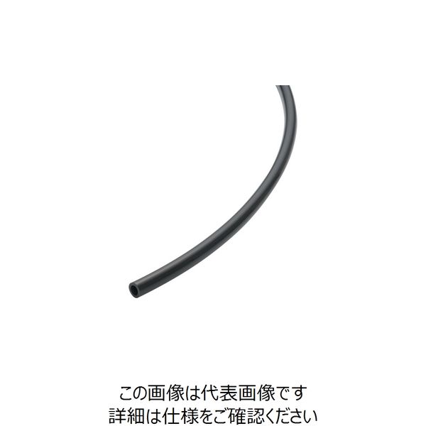 日本ピスコ ピスコ フッ素樹脂(PFA)チューブ ブラック 16×13 5M SFT1613-5-B 1巻 251-7762（直送品）