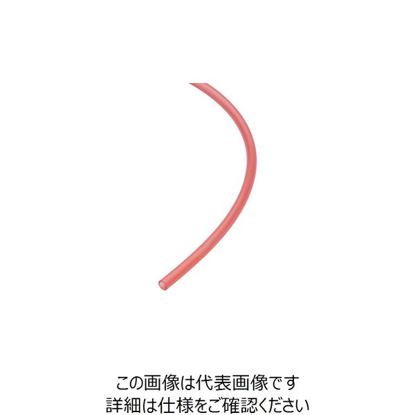 日本ピスコ ピスコ フッ素樹脂(PFA)チューブ クリアレッド 8×6 20M