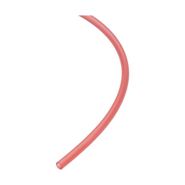 日本ピスコ ピスコ フッ素樹脂(PFA)チューブ クリアレッド 10×7.5 5M SFT1075-5-CR 1巻 251-6272（直送品）