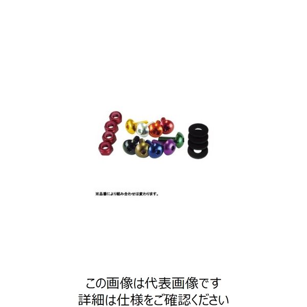 JP Moto-Mart スクリーンキット 7穴用（ナット付） チタンブラウン 1PC DBS051TB（直送品）