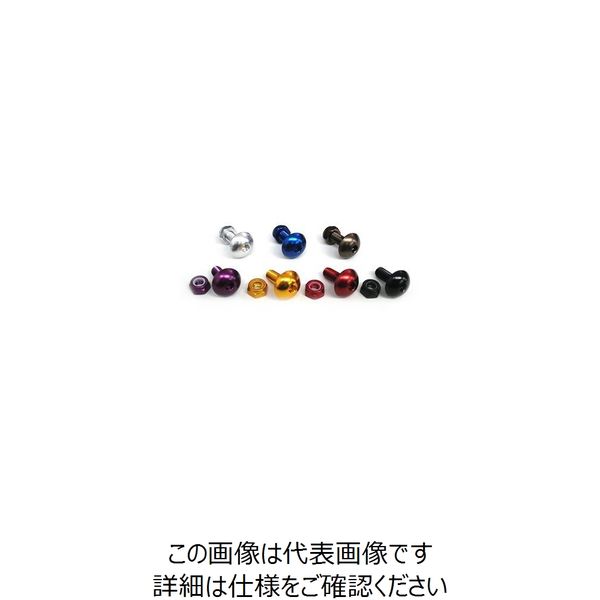 ジャパンオートプレス ライセンスプレートボルト ボタンボルトx2 ブルー DBN011B 1PC（直送品）