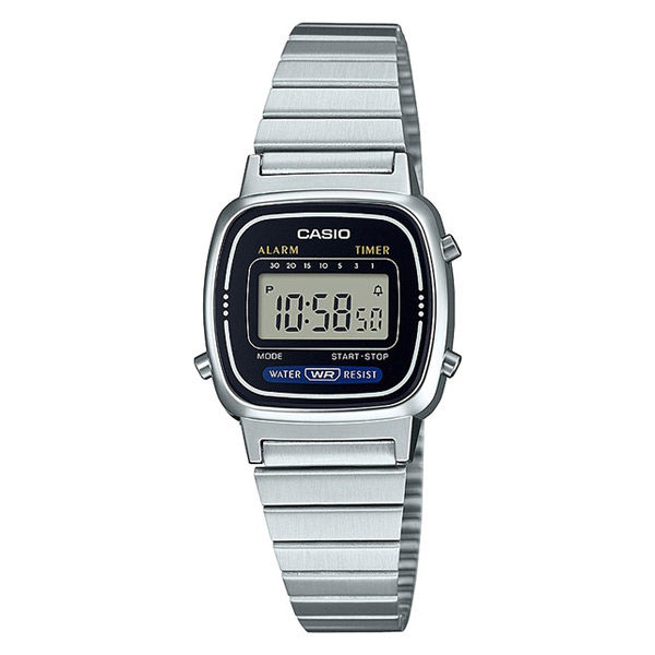 カシオ 腕時計 デジタル LA670WA-1A2JF 日常生活用防水 シルバー 1個 